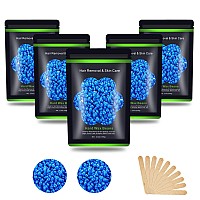 Auperwel Wax Beads For Hair Removal 11 Lb 176 Oz Hard Wax Beads For Sensitive Skin Brazilian Face Bikini Legs Eyebrow