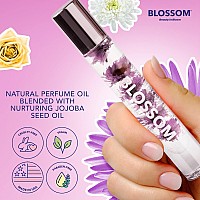 Blossom Roll On Rollerball Perfume Oil With Natural Ingredients Essential Oils Infused With Real Flowers Made In Usa 020 F