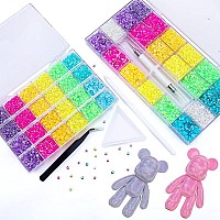 Sunfairy 24000Pcs 3D Rhinestone Jelly Color Ab Nail Rhinestone 35Mm Large Capacity Set Flat Bottom Resin Diy Decorative Accesso