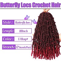 Butterfly Locs Crochet Hair5 Packs Faux Locs Crochet Hair 18 Inch Distressed Soft Locs Crochet Hair For Black Women 18 Inchpa