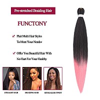 Pre Stretched Braiding Hair 26 Inch 8 Packs Professional Soft Yaki Braiding Hair For Braids Hot Water Setting Synthetic Crochet