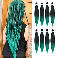 Pre Stretched Braiding Hair 26 Inch 8 Packs Professional Soft Yaki Braiding Hair For Braids Hot Water Setting Synthetic Crochet