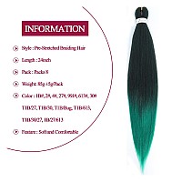 Pre Stretched Braiding Hair 26 Inch 8 Packs Professional Soft Yaki Braiding Hair For Braids Hot Water Setting Synthetic Crochet