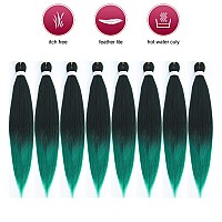 Pre Stretched Braiding Hair 26 Inch 8 Packs Professional Soft Yaki Braiding Hair For Braids Hot Water Setting Synthetic Crochet