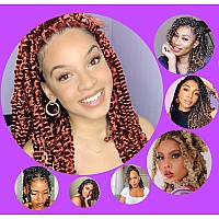 Short Passion Twist Hair 8 Inch Water Wave Crochet Hair For Black Women 8 Pack Bob Passion Twist Crochet Hair Curly Spring Twist