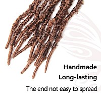 Niseyo Nu Long Prelooped Butterfly Locs Crochet Hair 36 Inch 6 Packs Light Weight Soft Distressed Locs 30Light Brown