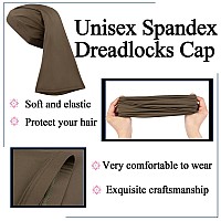 Leeven 2 Pieces Dreadlock Cap And Braid Tube Sock Elastic Cap For Mens Long Dreadlocks