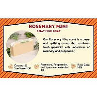 Goat Milk Stuff Rosemary Mint Goat Milk Soap Natural Soap Bar Gifts For Men And Women Gentle For Both Face And Body Handmad