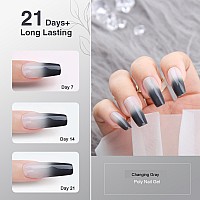 Poly Nail Gel Aubss 60G Temperature Changing Gray Poly Gel Color Change Grey Extension Gel Clear Builder Nail Gel For Nail Art