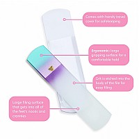 Czech Glass Dualsided Glass Foot File Foot Scraper And Foot Rasp By Bona Fide Beauty Luxurious Selfcare Gift For Women