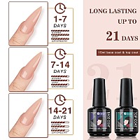 Mobray Gel Base And Top Coat 3Pcs 15Ml Clear Gel Matte Top And No Wipe Shine Top Gel Base Coat Set Long Lasting Glossy Gel Top