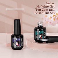 Mobray Gel Base And Top Coat 3Pcs 15Ml Clear Gel Matte Top And No Wipe Shine Top Gel Base Coat Set Long Lasting Glossy Gel Top