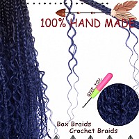 Beverlee Boho Box Braids 8 Packs Goddess Box Braids 18 Inch Bohemian Box Braids Crochet Hair Crochet Box Braids With Curly Ends