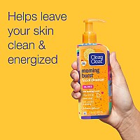 Clean Clear Morning Burst Oilfree Facial Cleanser Brightening Vitamin C Ginseng Daily Face Wash Hypoallergenic Special