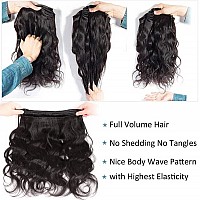 Human Hair Bundles With Lace Frontal 24 26 2822 Frontal Body Wave 3 Bundles With 13X4 Lace Closure Frontal 100 Unprocessed B