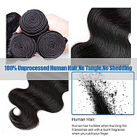 Body Wave Bundles With Closure Brazilian Human Hair 3 Bundles With Closure24 26 28 22 Body Wave 100 Unprocessed Virgin Hair