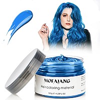 Instant Hair Dye Wax Sovoncare Blue Temporary Color Hair Wax Natural Hairstyle Cream Mud For Men Women Christmas Cosplay Date