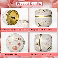 Bbkon Large Powder Puff For Body Powder With Powder Container Soft Powder Puff And Dusting Powder Travel Case Romantic Feeling