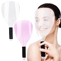 Auear Antislip Hair Salon Hairspray Face Shield Haircut Cover Hair Spray Protector Mask Plastic For Makeup Hair Coloring 2 Pa