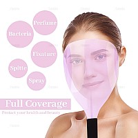 Auear Antislip Hair Salon Hairspray Face Shield Haircut Cover Hair Spray Protector Mask Plastic For Makeup Hair Coloring 2 Pa