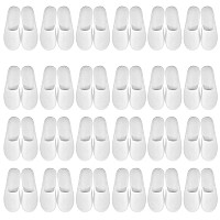 Geyoga 24 Pairs Spa Slippers Disposable Slippers For Guest Bulk Non Slip Soft Closed Toe Slippers Guest Women House Indoor Bathr