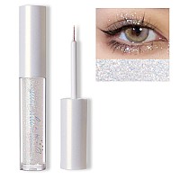 Erinde Liquid Glitter Eyeshadow Eyeliner, Korean Makeup Tear Drop, Shimmer Metallic, Lightweight Waterproof Long Wearing, Loose Glitter Glue for Crystals Eye Glitter Christmas Makeup, Colorful Sequins