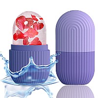 Xhjri Ice Face Roller Massagerice Cube Roller For Face Eyes And Neck Naturally Conditioning And Skin Caredepuff Eye Bagsred