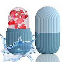 Xhjri Ice Face Roller Massagerice Cube Roller For Face Eyes And Neck Naturally Conditioning And Skin Caredepuff Eye Bagsred