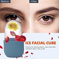 Xhjri Ice Face Roller Massagerice Cube Roller For Face Eyes And Neck Naturally Conditioning And Skin Caredepuff Eye Bagsred