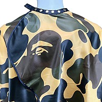 Barber Cape For Adults Haircut Salon Cape With Snaps Waterproof Hairdressing Stylist Cape Gown 6356Camouflage B