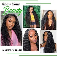 Lace Frontal Closure 13X4 Ear To Ear Hd Lace Frontal Deep Wave Brazilian Virgin Human Hair Extensions Frontal Bleached Knots Pre