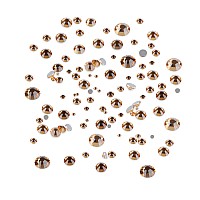 Ad Beads 4300 Pieces Flat Back Nail Art Rhinestones Round Beads 6 Sizes 265Mm With Storage Organizer Boxrhinestones Picking