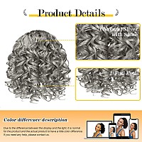 Peacoco Curly Ponytail Extension Drawstring Ponytails For Black Women Synthetic Curly Drawstring Ponytail 6 Inch Ponytail With 2