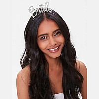 Kicosy Bridal Headbands Bachelorette Party Decorations Silver 1 Piece Hairband