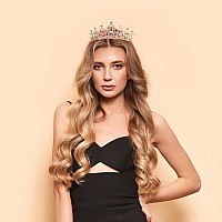 Crowns For Women Kicosy Birthday Tiaras For Girls Multicolor Crystal Comb Headband Elegant Princess Crown Tiara Masquerade Prom