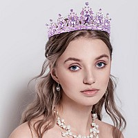 Tiaras For Girls Kicosy Birthday Crowns For Women Crystal Rhinestone Princess Tiara Comb Headband Bachelorette Party Decorations