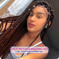 8 Pack Ombre Braiding Hair Pre Stretched 30 100Gpack Premium Kanekalon Pre Stretched Braiding Hair Extensions Professional