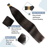 Sunya I Tip Hair Extensions Human Hair 14 Inch Itip Hair Extensions Human Hair Natural Black I Tip Hair Extensions Remy Itip Hum