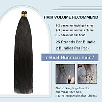 Sunya I Tip Hair Extensions Human Hair 14 Inch Itip Hair Extensions Human Hair Natural Black I Tip Hair Extensions Remy Itip Hum