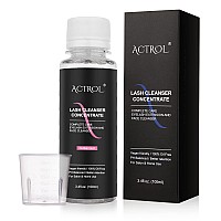 Actrol Eyelash Cleanser Concentrate 100Ml Bubble Gum Professional Lash Shampoo Foaming Cleanser Lash Wash Concentrate For Extens