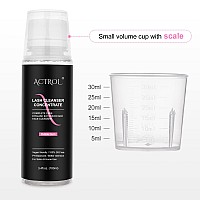 Actrol Eyelash Cleanser Concentrate 100Ml Bubble Gum Professional Lash Shampoo Foaming Cleanser Lash Wash Concentrate For Extens