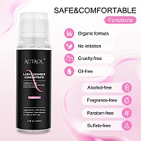 Actrol Eyelash Cleanser Concentrate 100Ml Bubble Gum Professional Lash Shampoo Foaming Cleanser Lash Wash Concentrate For Extens