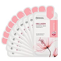 Mediheal Official Best Korean Sheet Mask Collagen Essential Face Mask 10 Sheets Lifting And Firming For All Skin Types Value S