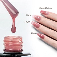 Venalisa 15Ml Jelly Nude Pink Gel Nail Polish Neutral Pink Gel Polish Sheer Pink Translucent Color Soak Off Uv Led Nail Gel Pol