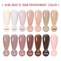 Venalisa 15Ml Jelly Nude Pink Gel Nail Polish Neutral Pink Gel Polish Sheer Pink Translucent Color Soak Off Uv Led Nail Gel Pol