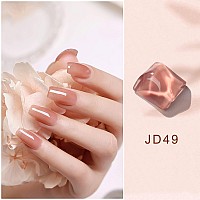 Venalisa 15Ml Jelly Gel Nail Polish Neutral Jelly Nude Pink Gel Polish Sheer Pink Translucent Color Soak Off Uv Led Nail Gel Po