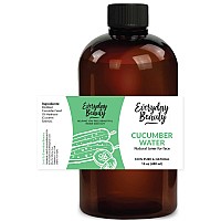 Cucumber Hydrosol Facial Toner - 16 oz All Natural Hydrating Spray Mist for Face and Hair - 100% All Natural Cucumber Water Hydrosol with Fine Mist Cap