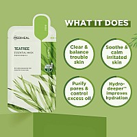 Mediheal Official Koreas No 1 Sheet Mask Tea Tree Essential Blemish Control Mask 10Ea Renewal