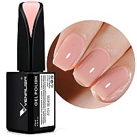 Venalisa 15Ml Jelly Pink Gel Nail Polish Neutral Jelly Nude Pink Gel Polish Sheer Pink Translucent Color Soak Off Uv Led Nail G