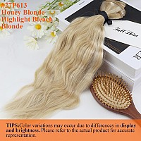 Full Shine 22 Inch Weft Hair Extensions Human Hair Highlight Blonde Hair Extensions Sew In Double Weft Extensions Remy Hair 27